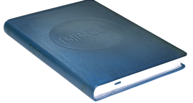 Bibel 2000 Slimline – Blå konstskinn