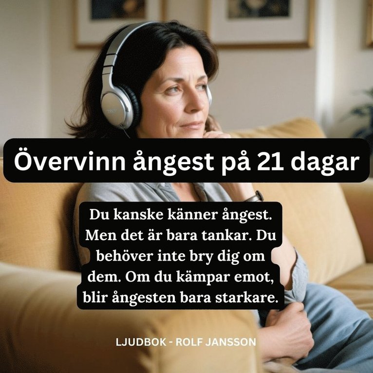 Rolf Jansson - Övervinn ångest på 21 dagar: Guidad meditation för lugn och återhämtning, Ljudbok