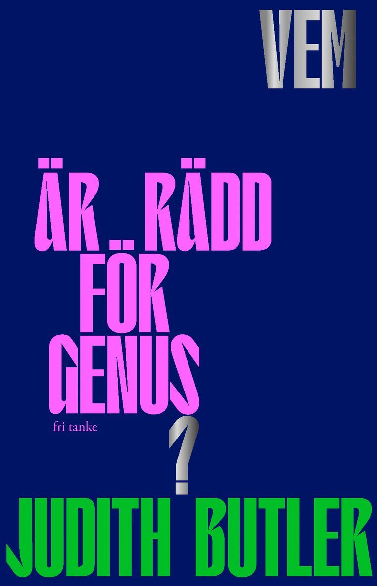 Judith Butler - Vem är rädd för genus?, E-bok