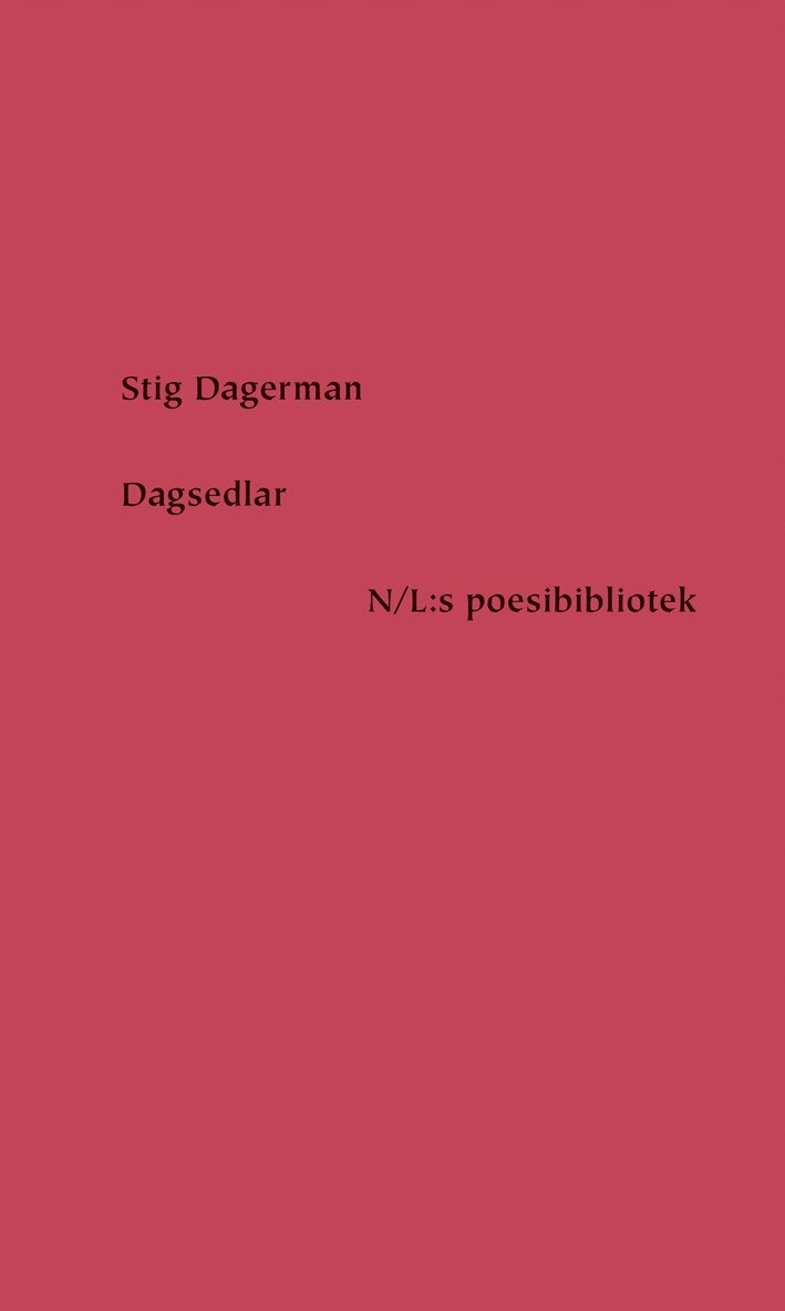 Stig Dagerman - Dagsedlar, E-bok