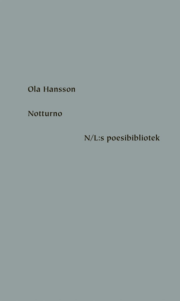 Ola Hansson - Notturno, E-bok