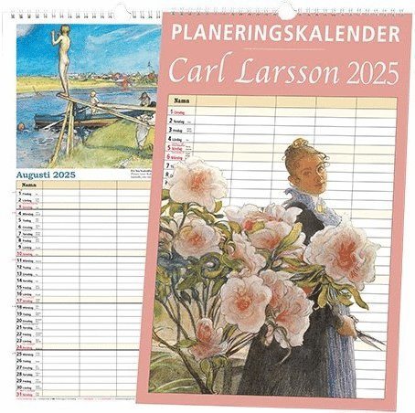 Carl Larsson Planeringskalender 2025, Häftad