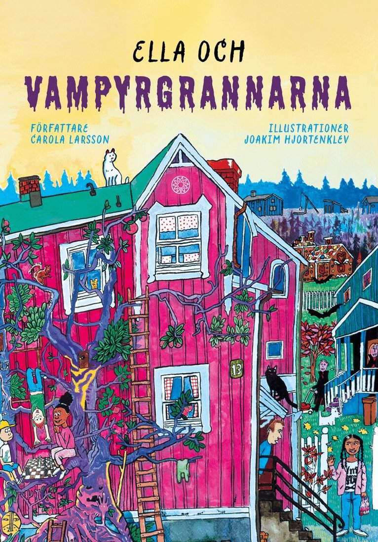 Carola Larsson - Ella och vampyrgrannarna, Inbunden
