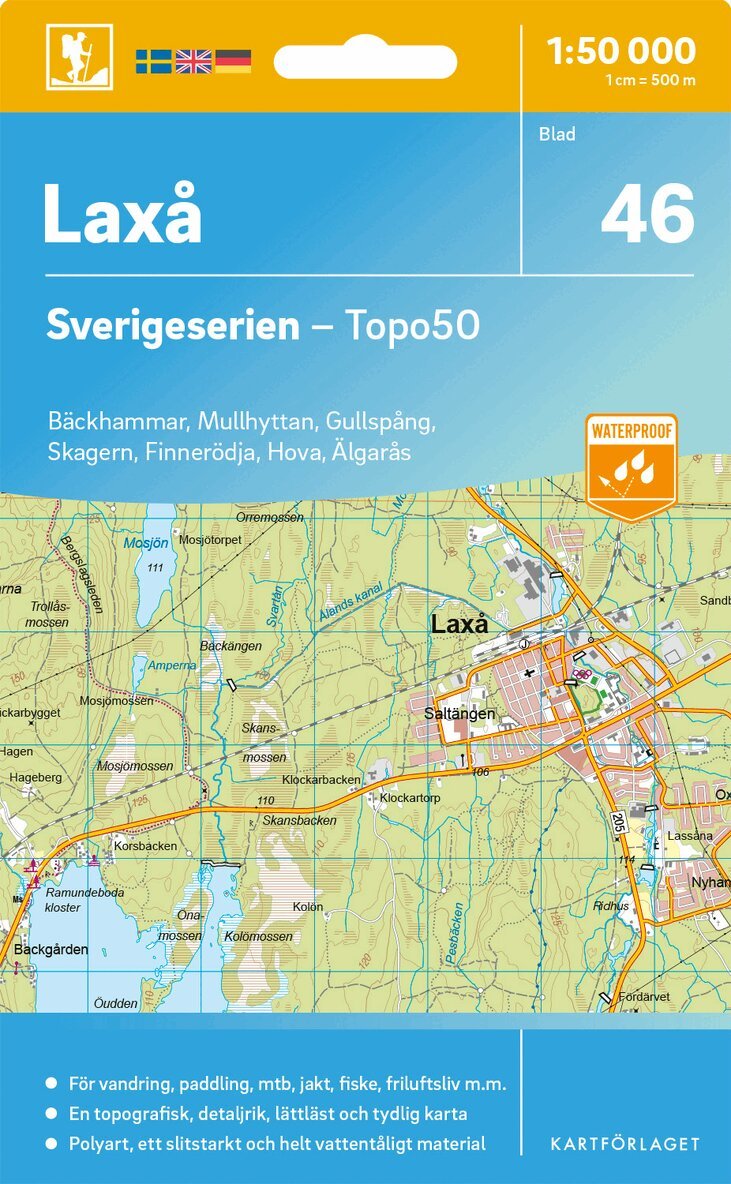 46 Laxå Sverigeserien Topo50, Övrigt. Tillgänglighet: Lägg i varukorg