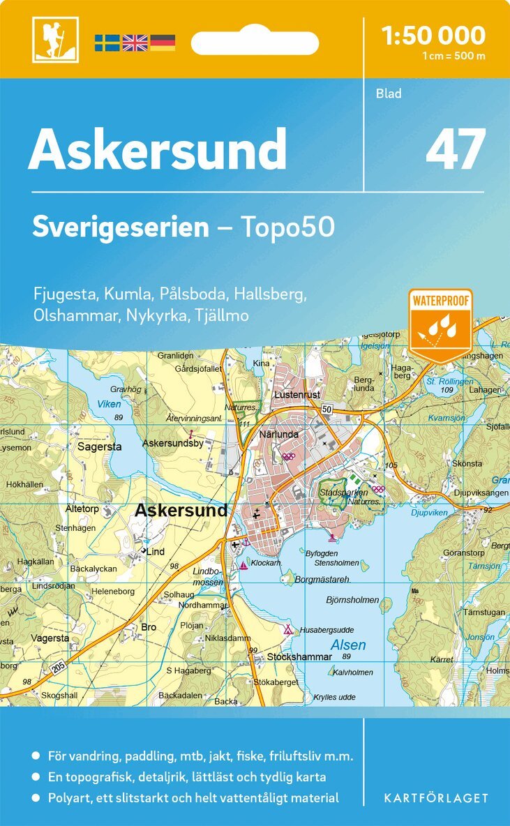 47 Askersund Sverigeserien Topo50, Övrigt