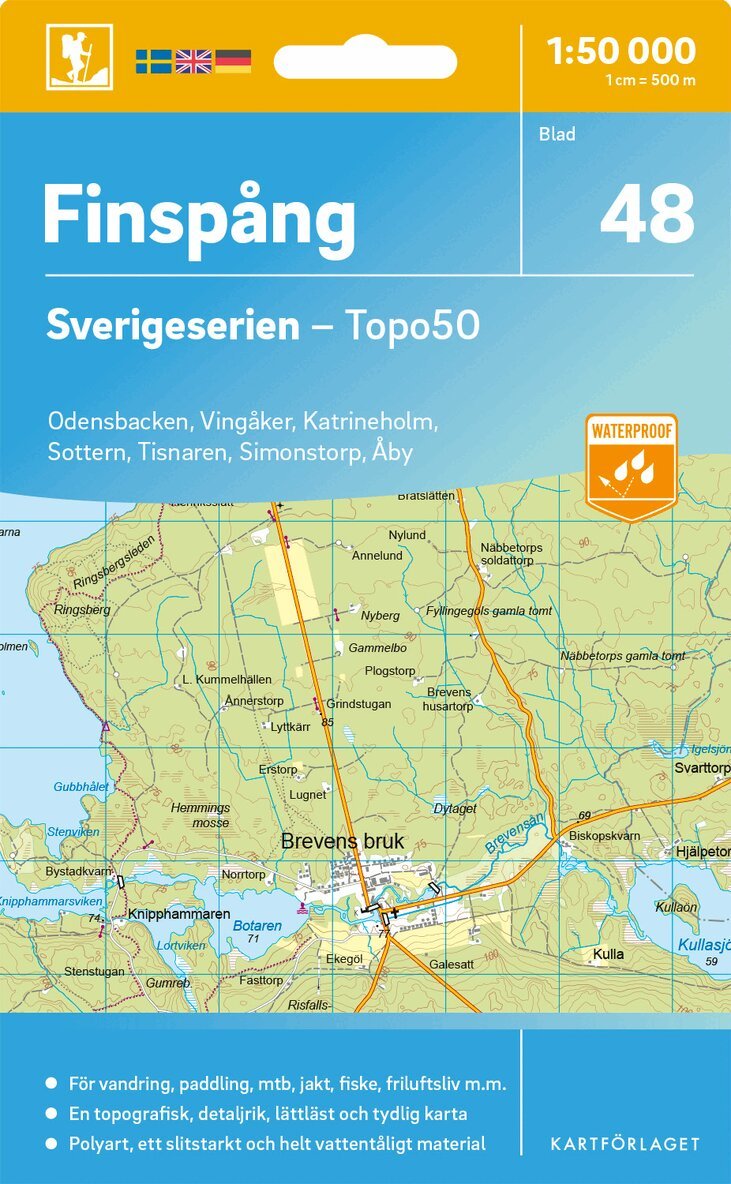 48 Finspång Sverigeserien Topo50, Övrigt. Tillgänglighet: Lägg i varukorg