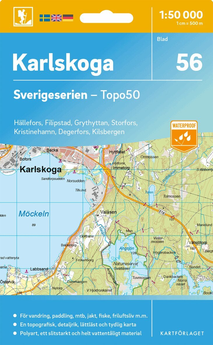 56 Karlskoga Sverigeserien Topo50, Övrigt. Tillgänglighet: Lägg i varukorg