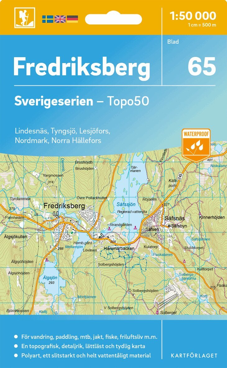 65 Fredriksberg Sverigeserien Topo50, Övrigt