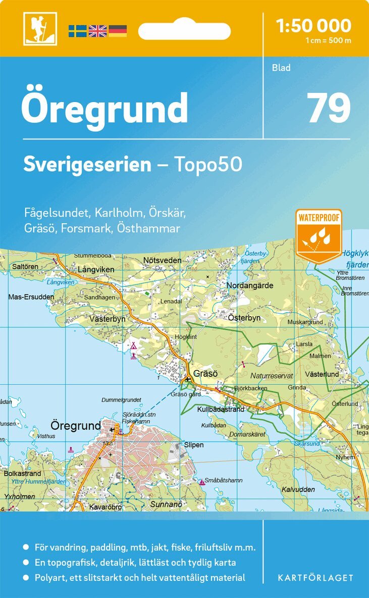 79 Öregrund Sverigeserien Topo50, Övrigt. Tillgänglighet: Lägg i varukorg