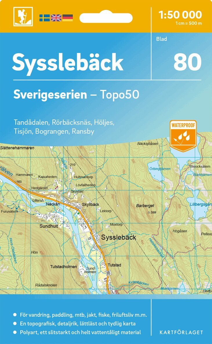 80 Sysslebäck Sverigeserien Topo50, Övrigt