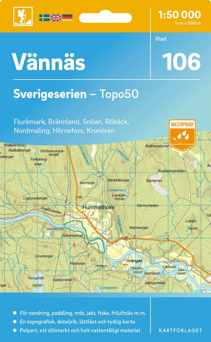 106 Vännäs Sverigeserien Topo50, Övrigt