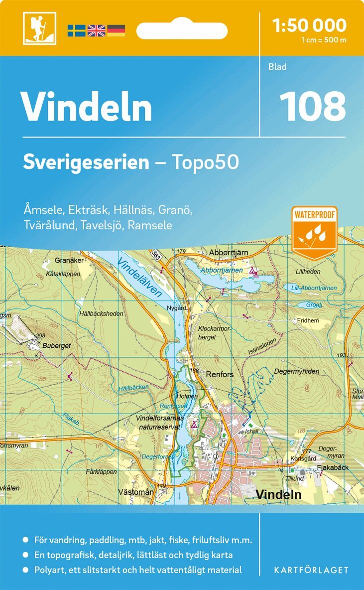 108 Vindeln Sverigeserien Topo50, Övrigt
