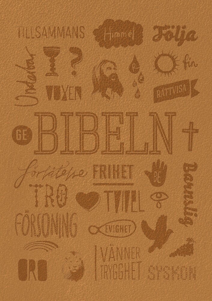 Svenska Folkbibeln 2015 (slimline, bärnsten Konfirmandbibeln), Inbunden