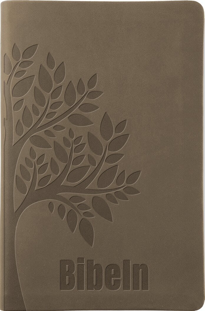 Bibel 2026 Slimline - Konstskinn brun, Häftad