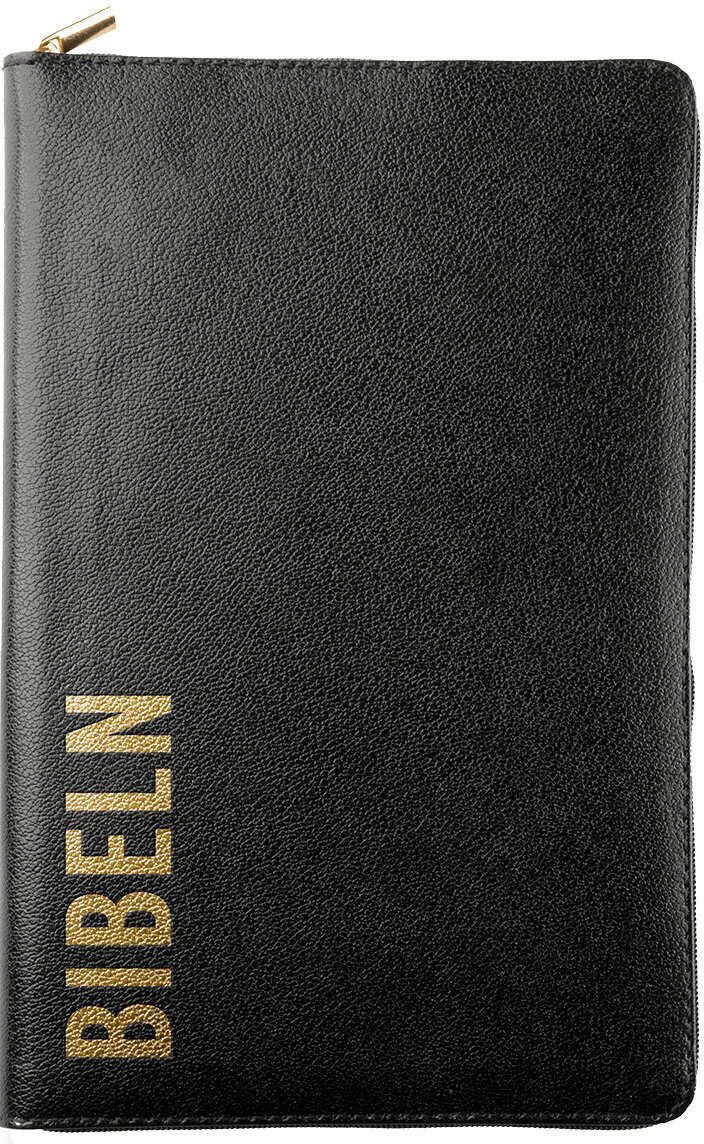 Bibel 2026 Slimline - Bonded leather Svart med dragkedja, Inbunden