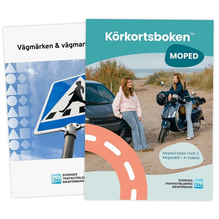 Körkortsboken Moped, Inbunden
