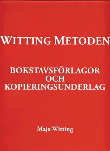 Maja Witting Bokstavsförlagor och kopieringsunderlag