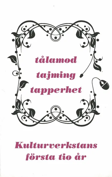 Tålamod, tajming, tapperhet - Kulturverkstans första 10 år, Inbunden
