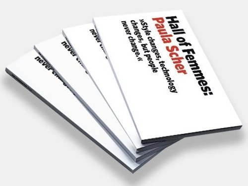 Hall of Femmes : Paula Scher, Häftad