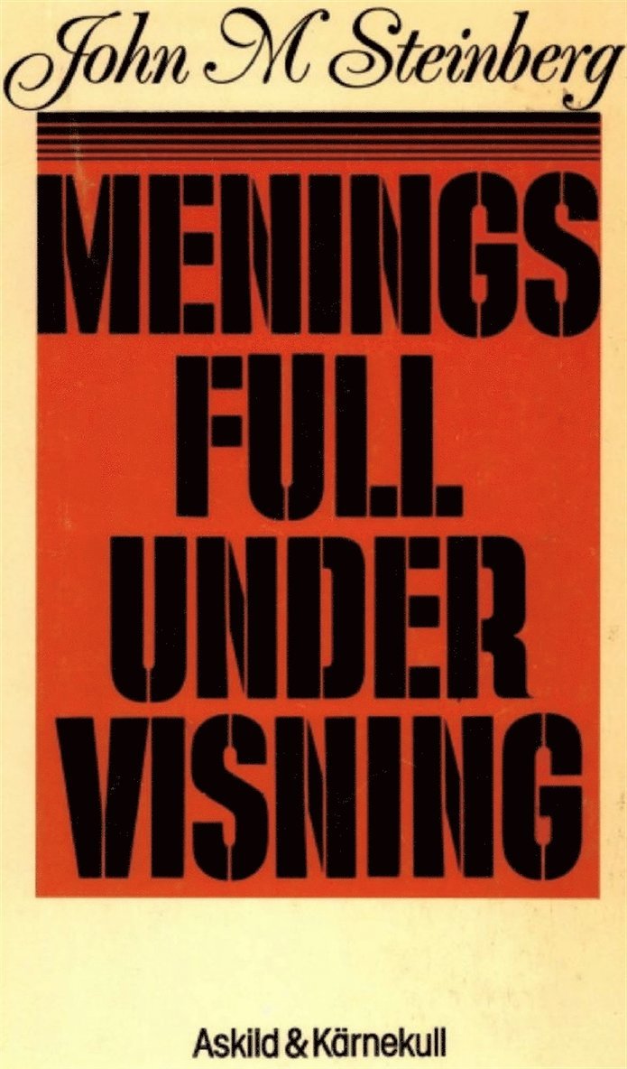 John Steinberg - Meningsfull undervisning, E-bok
