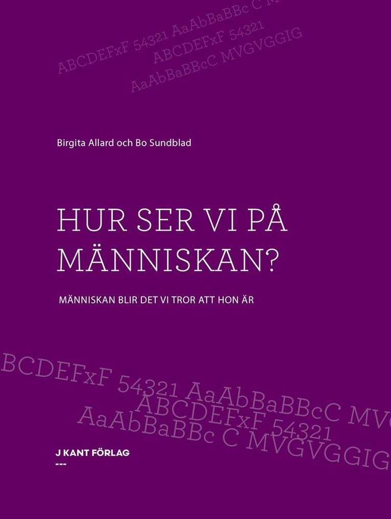 Birgita Allard, Bo Sundblad, Johan Kant - Hur vi ser på människan, E-bok