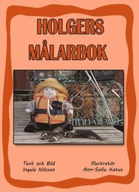 e-Bok Holgers orange målarbok   Måla med Holger på hummerfiske