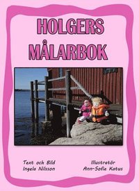 e-Bok Holgers rosa målarbok   Måla med Holger och Hedvig på bryggan