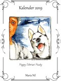 Kalender 2019. Happy Siberian Husky