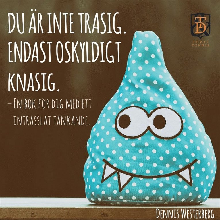 Dennis Westerberg - Du är inte trasig. Endast oskyldigt knasig. : En bok för dig med ett intrasslat tänkande., Ljudbok
