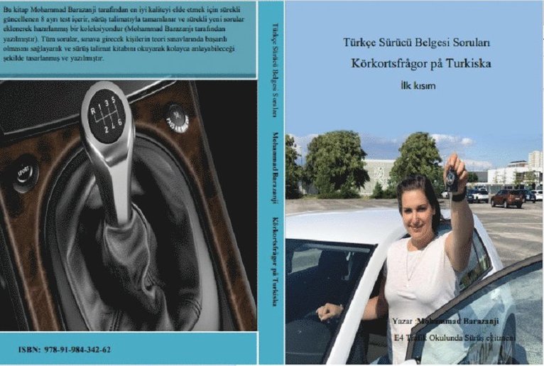 Körkortsfrågor på Turkiska del ett, Häftad