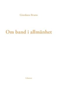 Om band i allmnhet