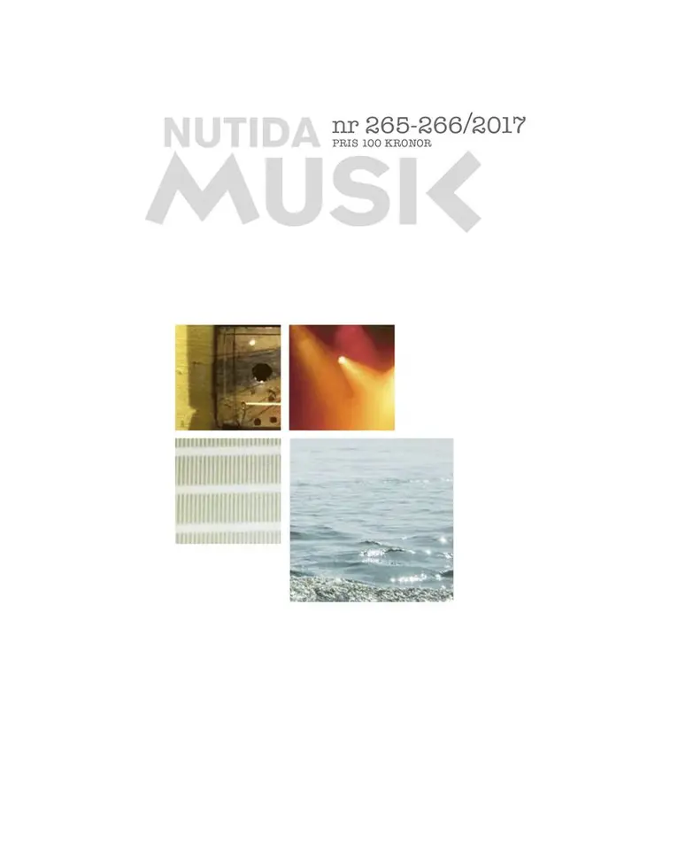 Nutida Musik nr 265-266. Tillgänglighet: Lägg i varukorg
