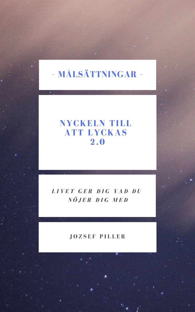 Jozsef Piller - Målsättningar : nyckeln till att lyckas 2.0, Ljudbok