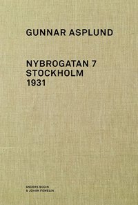 Gunnar Asplund Nybrogatan 7 Stockholm 1931