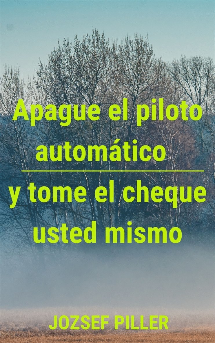 Jozsef Piller - Apague el piloto automático y tome el cheque usted mismo, E-bok