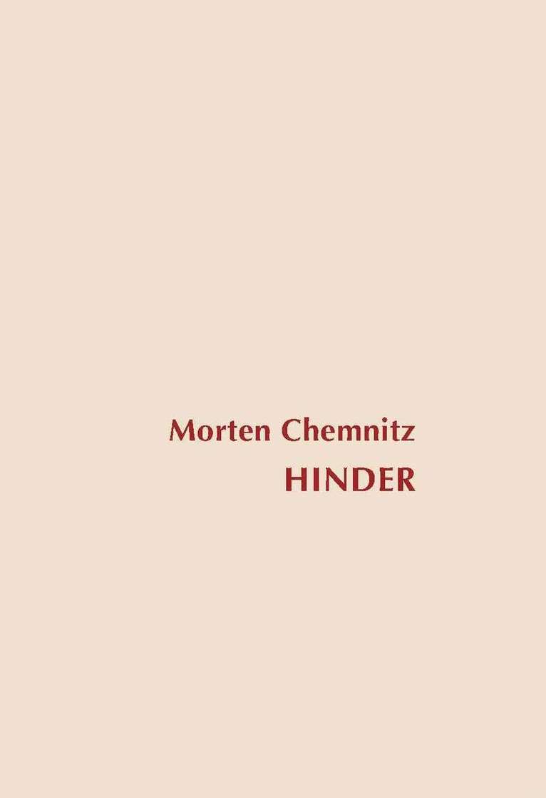 Morten Chemnitz - Hinder, Häftad