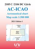 ACICAO 2105C/2104DC Gävle 2021 : Skala 1:500 000