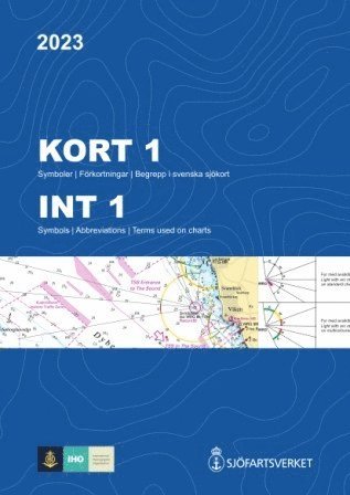 Kort 1 : symboler förkortningar begrepp i svenska och internationella sjökort / Int 1 : symbols abbreviations terms used on Swedish and international charts