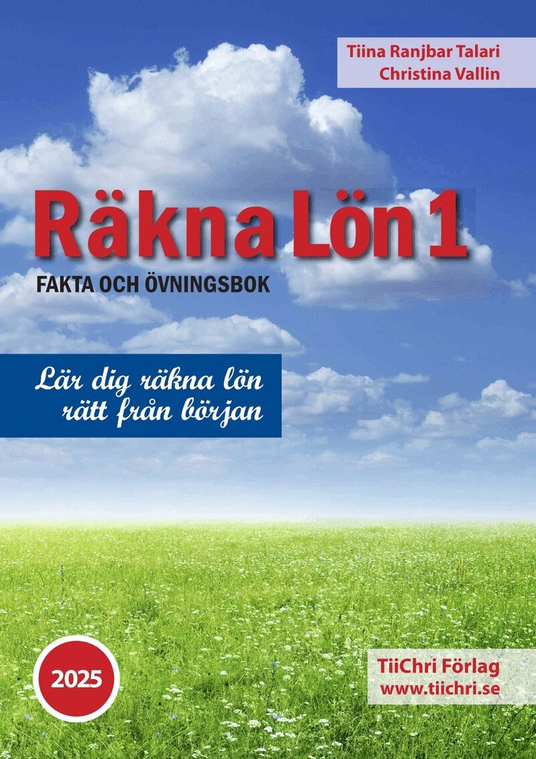 Tiina Ranjbar Talari, Christina Vallin - Räkna Lön 1 - 2025 (bok + digital produkt), Häftad