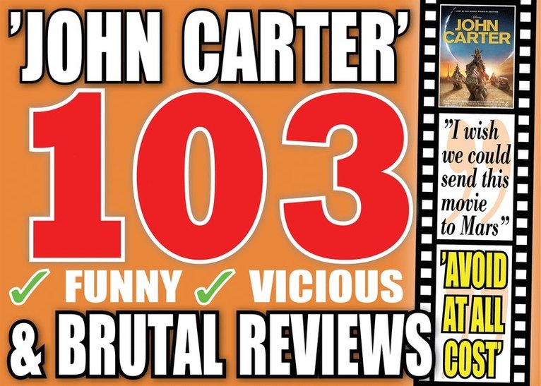 Mikael Jägerbrand, Bob the Berzerker - The 103 most brutal (and fun) reviews of the movie ”John Carter”, E-bok