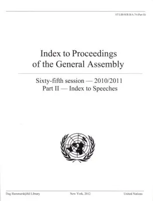 United Nations - Index to Proceedings of the General Assembly 2010/2011, Häftad. Tillgänglighet: Tillfälligt slut