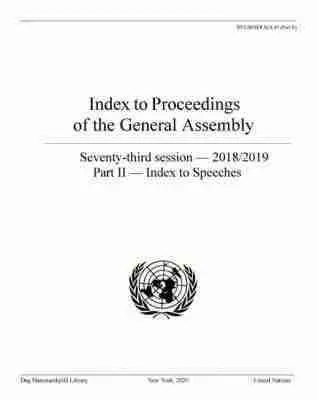United Nations Department of Global Communications - Index to Proceedings of the General Assembly 2018/2019, Häftad. Tillgänglighet: Tillfälligt slut