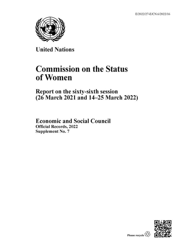 United Nations: General Assembly, United Nations - Commission on the Status of Women, Häftad