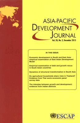 Economic and Social Commission for Asia and the Pacific United Nations - Asia-Pacific Development Journal, December 2013, No. 2, Häftad. Tillgänglighet: Tillfälligt slut