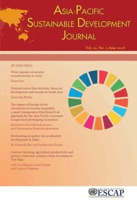 United Nations Economic and Social Commission for Asia and the Pacific, United Nations - Asia-Pacific Sustainable Development Journal 2018, Issue No. 1, Häftad. Tillgänglighet: Tillfälligt slut
