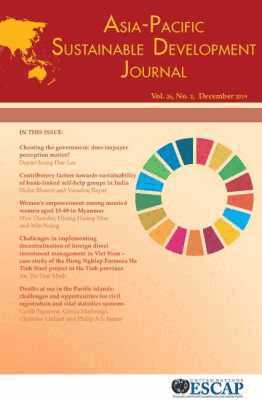 United Nations Economic and Social Commission for Asia and the Pacific, United Nations - Asia-Pacific Sustainable Development Journal 2019, Issue No. 2, Häftad. Tillgänglighet: Tillfälligt slut