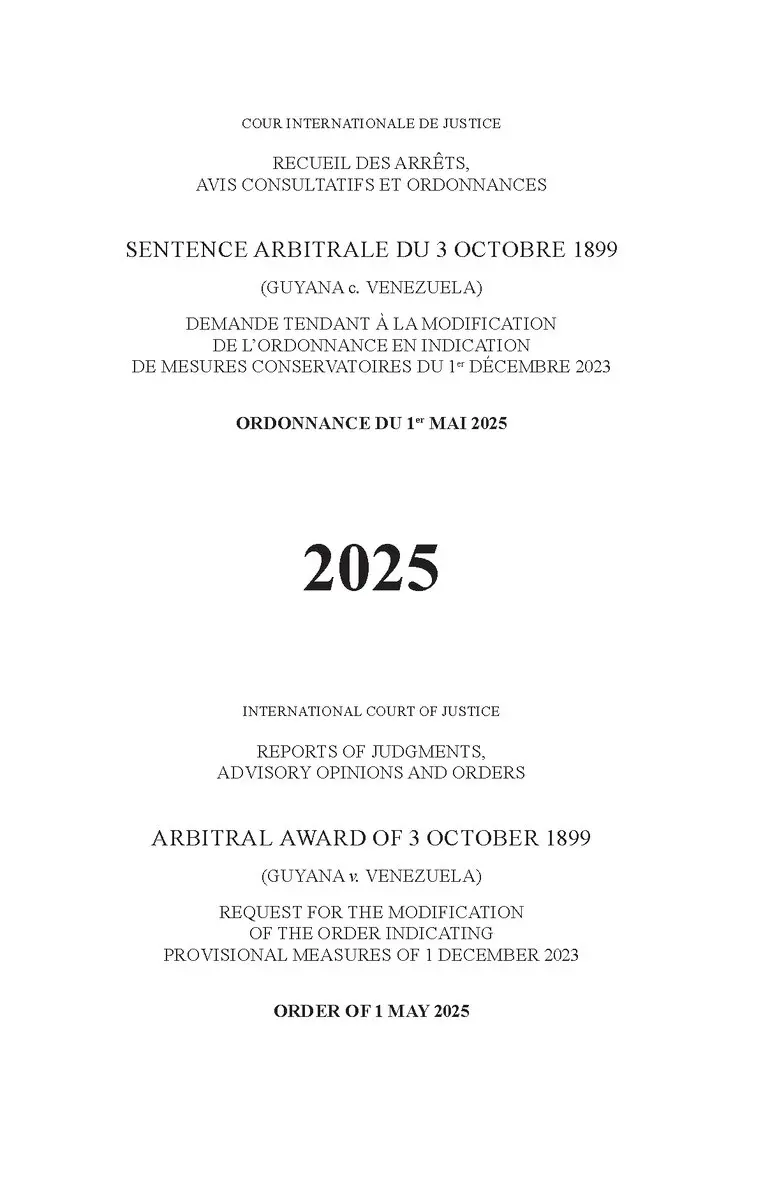 International Court of Justice - Arbitral Award of 3 October 1899 (Guyana V. Venezuela), Häftad. Tillgänglighet: Lägg i varukorg