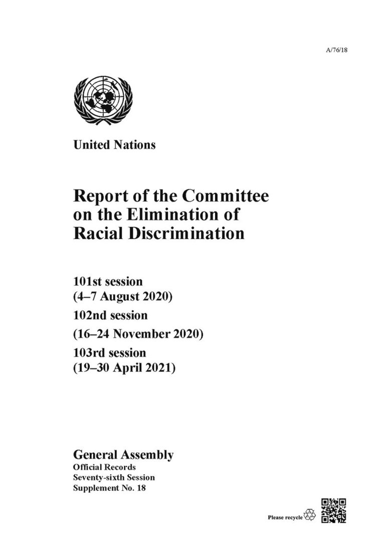 United Nations: General Assembly, United Nations: Committee on the Elimination of Racial Discrimination, United Nations - Report of the Committee on the Elimination of Racial Discrimination, Häftad