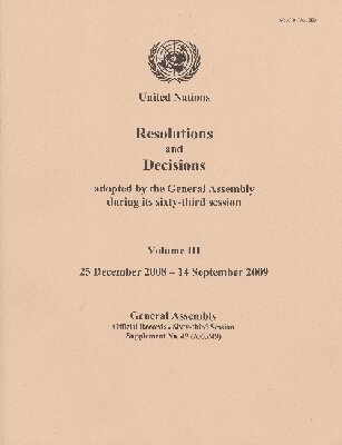 United Nations - Resolutions and Decisions Adopted by the General Assembly, Häftad. Tillgänglighet: Tillfälligt slut