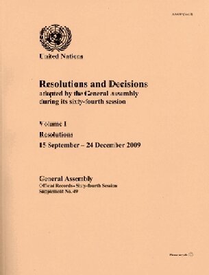 United Nations - Resolutions and Decisions Adopted by the General Assembly, Häftad. Tillgänglighet: Tillfälligt slut